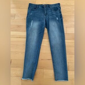 Wit & Wisdom Distressed Blue Skinny Jeans